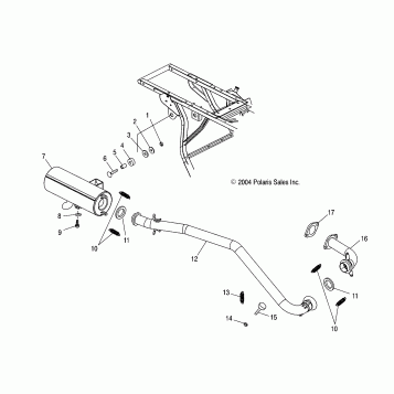 EXHAUST SYSTEM - A04CB32AA/FC (4994889488A10)