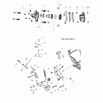 REAR BRAKE - A05CB32AA (4994889488B01)