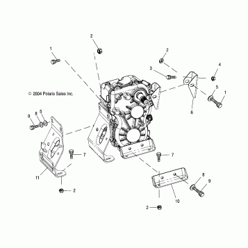 TRANSMISSION MOUNTING - A03CD50FB (4994889488C09)