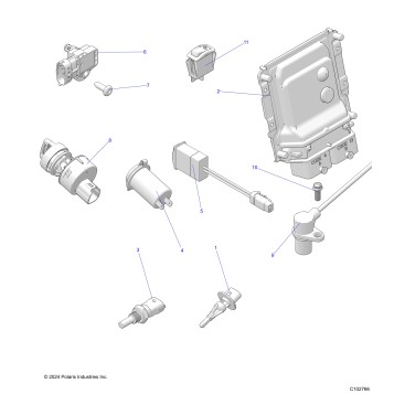 ELECTRICAL, SWITCHES, SENSORS, ECU and CONTROL MODULES - A25SGE95AT (C102766)