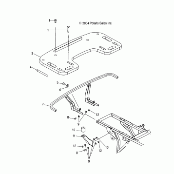 REAR RACK MOUNTING - A04CD32AA/AB/AC/FB (4994909490A06)