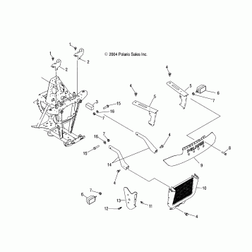 FRONT RACK and BUMPER MOUNTING - A05CD32AA/AB/AC (4994909490A07)