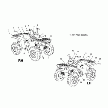 DECALS - A05CD32AA/AB/AC (4994909490A13)