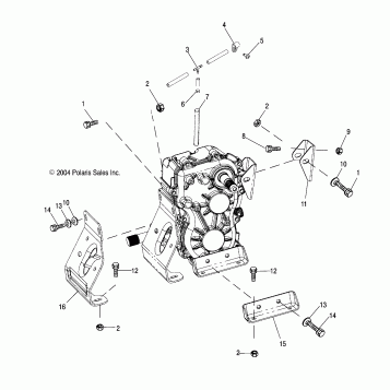 TRANSMISSION MOUNTING - A04CD32AA/AB/AC/FB (4994909490C13)