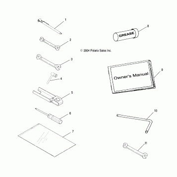 TOOL KIT - A04CD32AA/AB/AC/FB (4994909490D11)