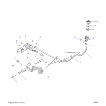 BRAKES, BRAKE PEDAL and MASTER CYLINDER - A26SDA57A7 (C102601)