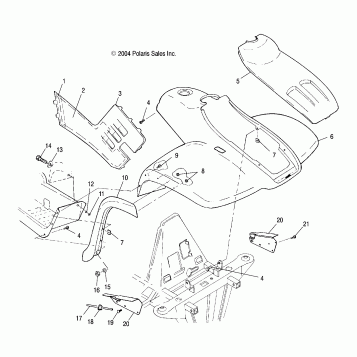 FRONT CAB - A04CL50AA (4995019501A03)