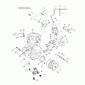 ENGINE MOUNTING - A05CL50AA (4995019501A09)
