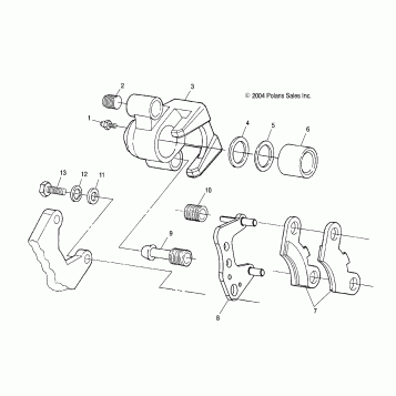 FRONT BRAKE - A05CL50AA (4995019501B04)