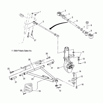 A-ARM/STRUT MOUNTING - A05CL50AA (4995019501B05)