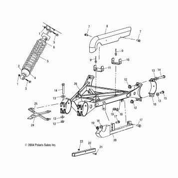SWING ARM WELDMENT (REAR) - A05CL50AA (4995019501C02)