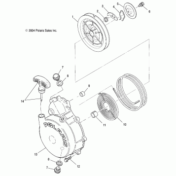 RECOIL STARTER - A05CB32AA (4995019501D10)