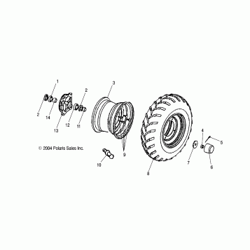 FRONT WHEEL - A05FA09CA/CB/CC (4995069506B08)