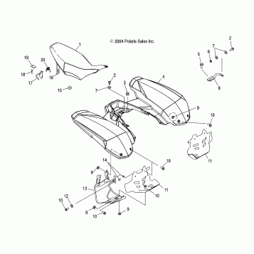 REAR CAB and SEAT - A05GJ50AA/AB/AC (4995119511A04)