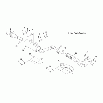 EXHAUST SYSTEM - A06GJ50AA/AB/AC (4995119511A12)
