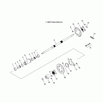 AXLE, REAR and HOUSING - A06GJ50AA/AB/AC (4995119511B07)