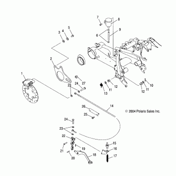 BRAKE, REAR - A06GJ50AA/AB/AC (4995119511B09)