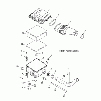 AIR INTAKE - A05GJ50AA/AB/AC (4995119511B13)