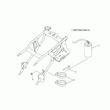 REAR SHOCK RESERVOIR MOUNTING - A03GJ50AA/AB (4995119511C04)