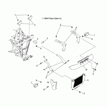 RACK, FRONT and BUMPER MOUNTING - A07CL50AA (4995169516A11)