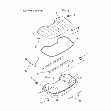 BODY, FRONT STORAGE - A08CL50AA (4995169516A12)