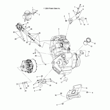 ENGINE MOUNTING - A05JD32AA (4995169516B01)