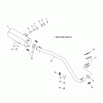 EXHAUST SYSTEM - A05JD32AA (4995169516B05)