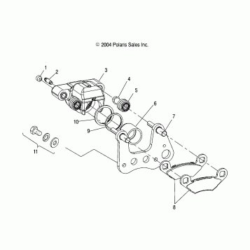 FRONT BRAKE CALIPER - A05JD32AA (4995169516C06)