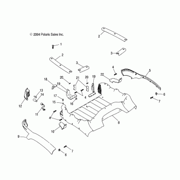 REAR BOX - A05JD50AA/AB/AC (4995189518A05)