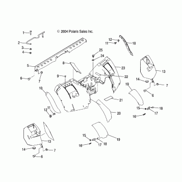 REAR CAB - A05JD50AA/AB/AC (4995189518A07)