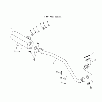 EXHAUST SYSTEM - A04JD32AA (4995189518B05)