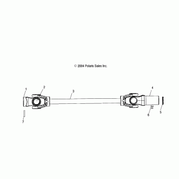 FRONT PROP SHAFT - A04CD32AA/AB/AC (4995189518B08)