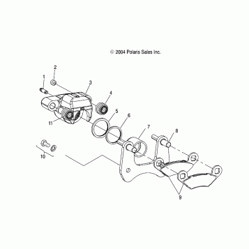 REAR BRAKE - A05JD32EA (4995189518C08)