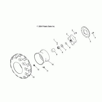 REAR WHEEL DRIVE - A04JD32AA (4995189518C13)