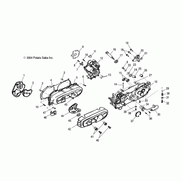 CRANKCASE - A05KA09CA/CB (4995259525A10)