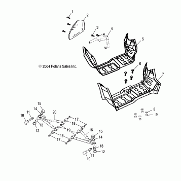 SWING ARM/FOOTREST - A05KA09CA/CB (4995259525B04)