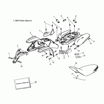 CAB/SEAT - A05KA09CA/CB (4995259525B05)