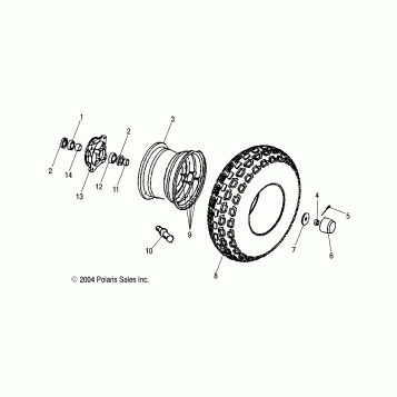FRONT WHEEL - A05KA09CA/CB (4995259525B08)