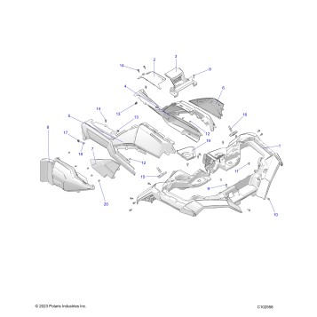 BODY, FRONT CAB - A23SXZ85A9/AG/AM (C102558)