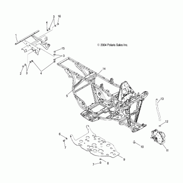 FRAME EXTENSION and MAIN FRAME - A05JD32EA (4997869786A03)