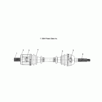 FRONT DRIVE SHAFT - A05JD32EA (4997869786B09)