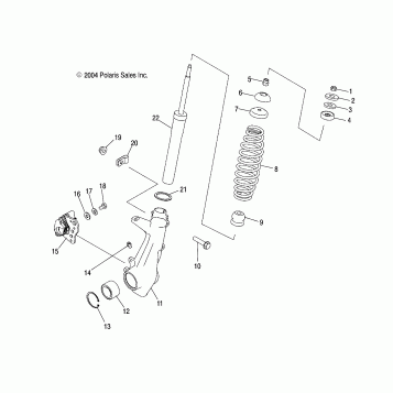 FRONT STRUT - A05JD32EA (4997869786B13)