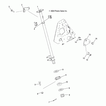 STEERING POST - A05JD32EA (4997869786C02)