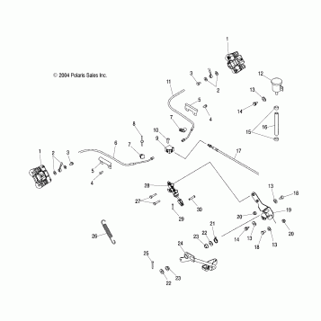 REAR BRAKE LINES - A05JD32EA (4997869786C03)