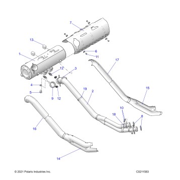 ENGINE, EXHAUST - A24SYE85AL (C0211583)