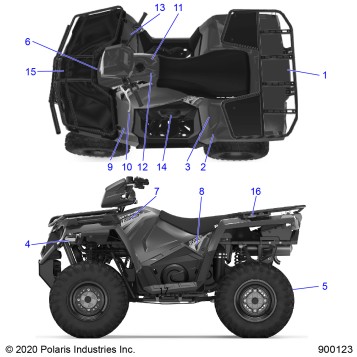 BODY, DECALS - A20SEG50A1/A5/CA1/CA5 (900123-01)
