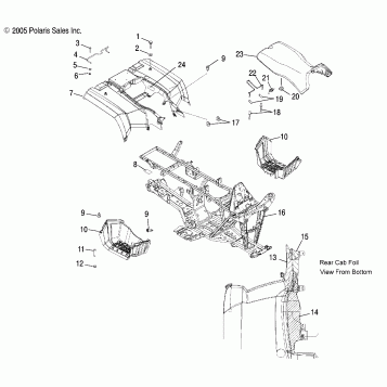 CAB, REAR and SEAT - A06MH46 ALL OPTIONS (4999200059920005A03)