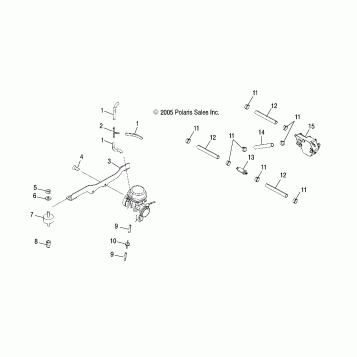 ENGINE, CARBURETOR MOUNTING and FUEL PUMP/LINES - A07MH46AA/AZ (4999200059920005A12)