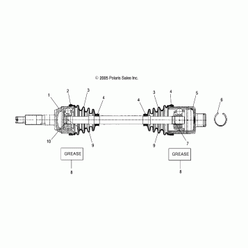 SHAFT, DRIVE, REAR - A07MH46AA/AZ (4999200059920005B09)