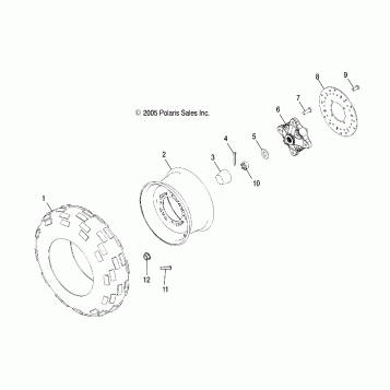 WHEELS, FRONT TIRE and BRAKE DISC - A16SWE57A1/A7 (4999200059920005B12)